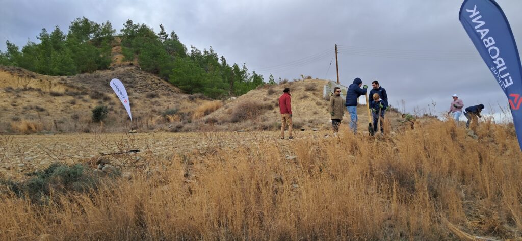 LIFE-AgrOassis tree planting event EUROBANK