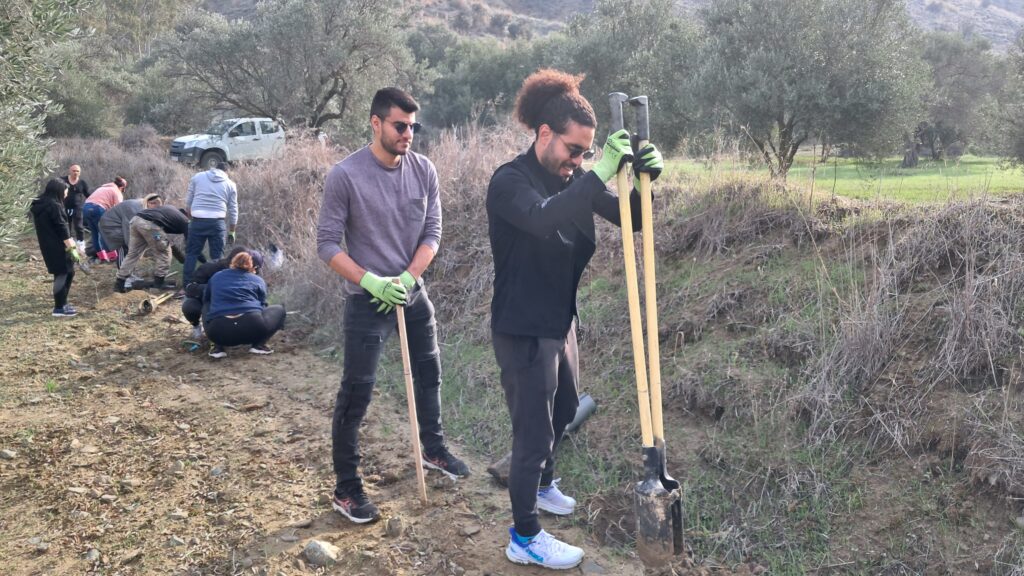 LIFE-AgrOassis tree planting event ANCORIA