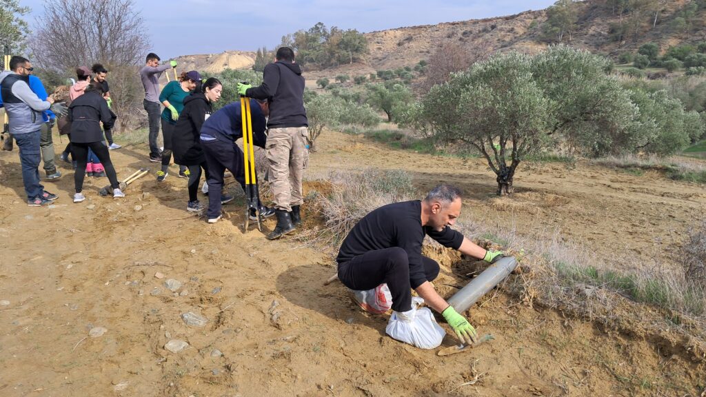 LIFE-AgrOassis tree planting event ANCORIA