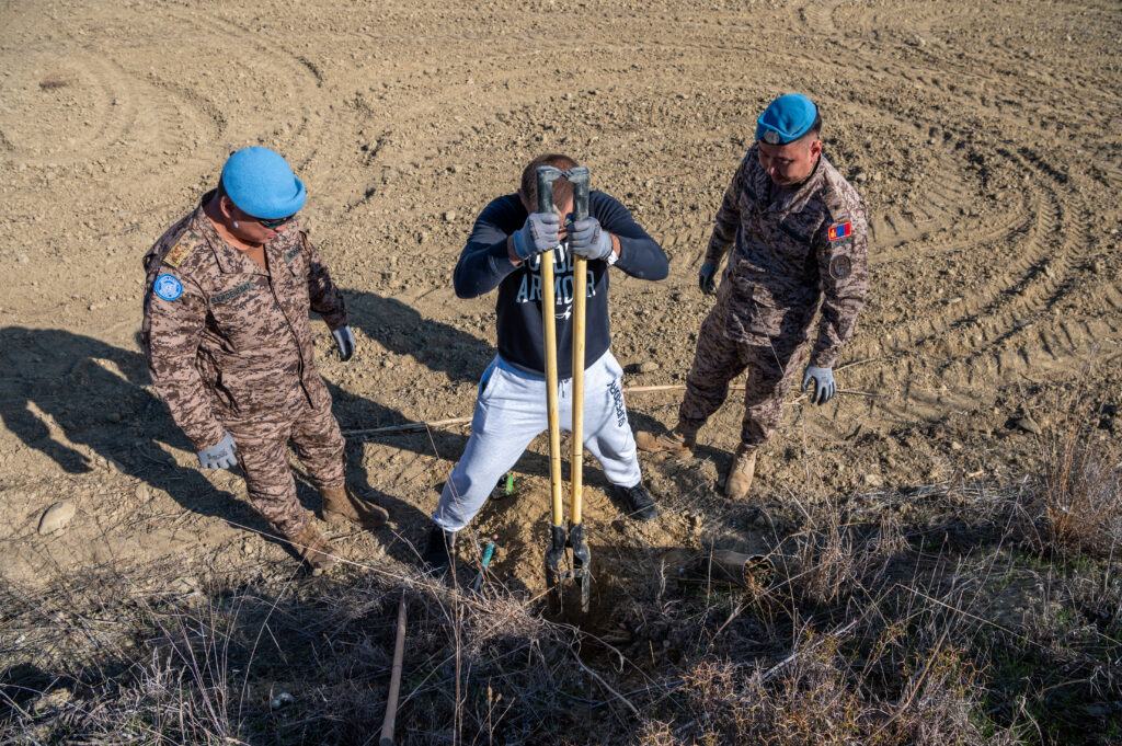 LIFE-AgrOassis tree planting event UNFICYP