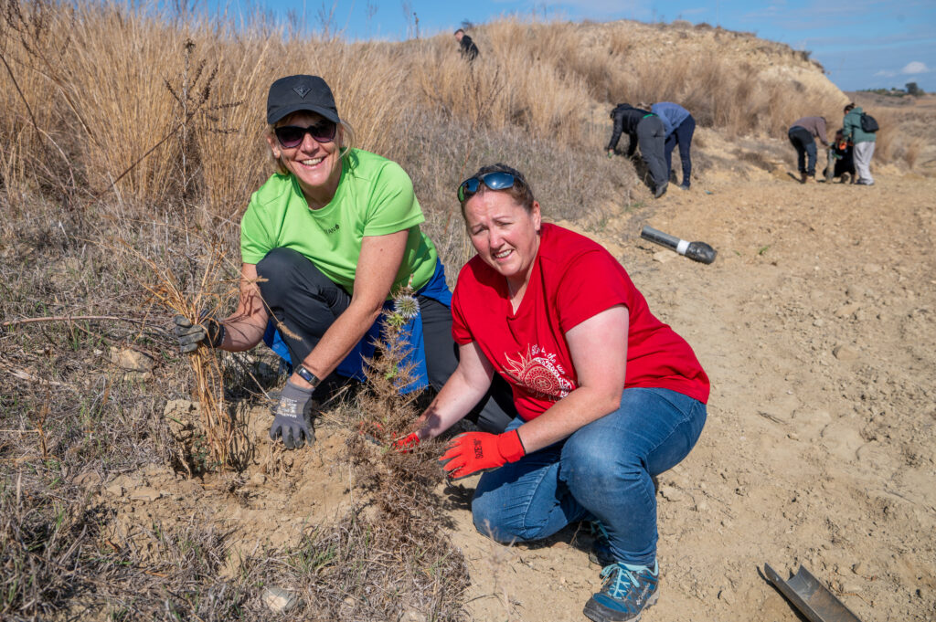 LIFE-AgrOassis tree planting event UNFICYP