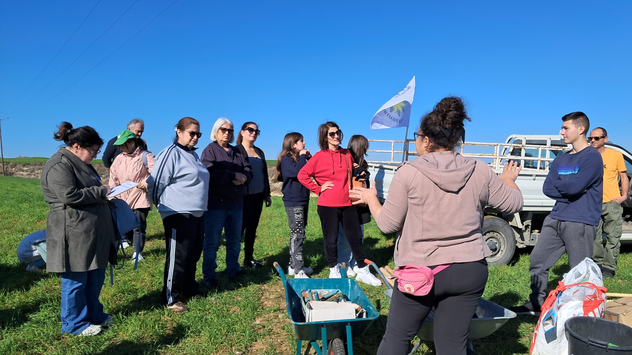 LIFE-AgrOassis tree planting event Cyprus Greens