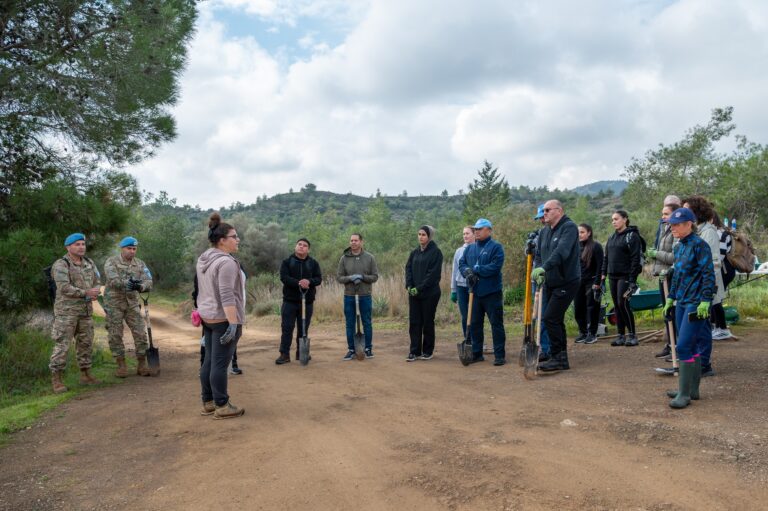 LIFE-AgrOassis tree planting event UNFICYP 2