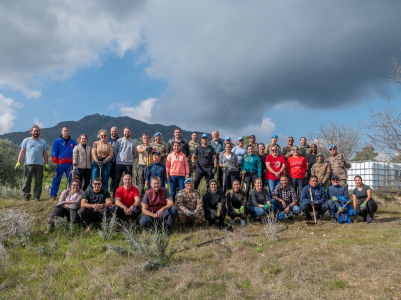 LIFE-AgrOassis tree planting event UNFICYP 8