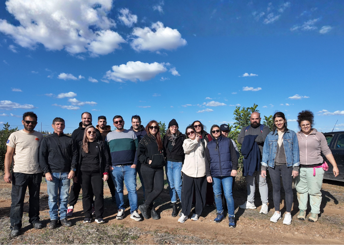 Tree planting with Vassos Eliades